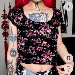 floral crop top